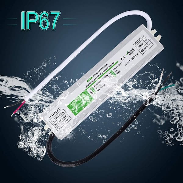 LEDドライバー AC 100-240V DC 12V 60 Watts LED Driver 100V-260V AC to 12V DC Low Voltage Output for