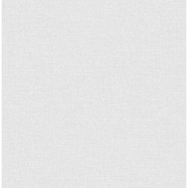 Brewster Home Fashions Glen Light Grey Linen Strippable Non-Woven Paper Wallpaper