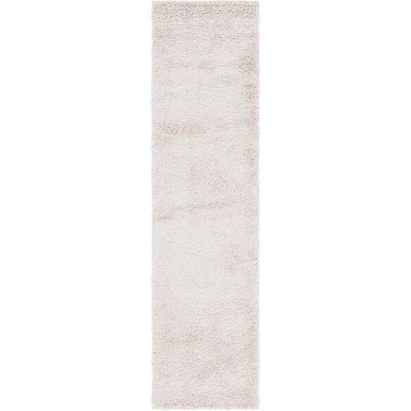 Unique Loom Davos Shag Linen 3 ft. x 10 ft. Runner Rug
