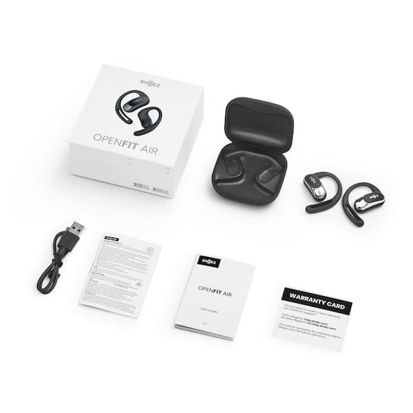 SHOKZ OpenFit Air True Wireless Bluetooth Earbuds Black T511-ST-BK
