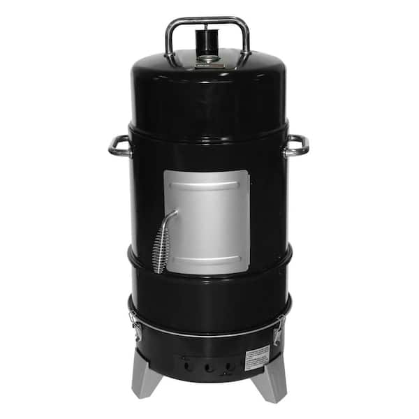 Grill Boss 4-Tier Vertical Charcoal Smoker in Black with 564 Square Inch Cooking Area