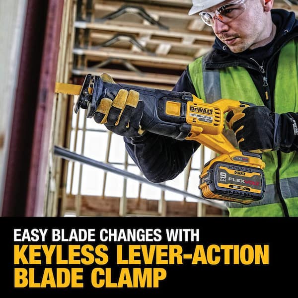 FLEXVOLT 60-Volt MAX Lithium-Ion Cordless Brushless Reciprocating Saw (Tool-Only) FLEXVOLT 60-Volt MAX Lithium-Ion Cordless Brushless Reciprocating Saw (Tool-Only)