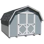 Classic Gambrel 8 ft. x 12 ft. Wood Storage Building Precut Kit with 4 ft. Sidewalls with Floor