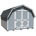Classic Gambrel 8 ft. x 8 ft. Wood Storage Building Precut Kit with 4 ft. Sidewalls with Floor