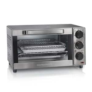 Sure Crisp 1120 W 4-Slice Stainless Steel Toaster Oven with Air Fry