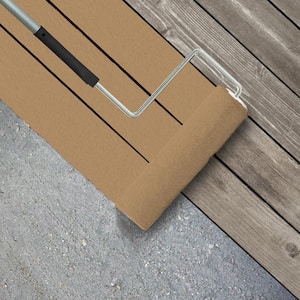 1 gal. #BIC-30 Corkboard color Textured Low-Lustre Enamel Interior/Exterior Porch and Patio Anti-Slip Floor Paint