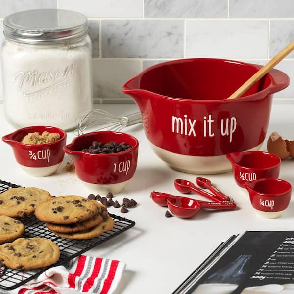 Tabletops Gallery 'Mix It Up' 9-Piece Mixing Bowl and Measuring Set