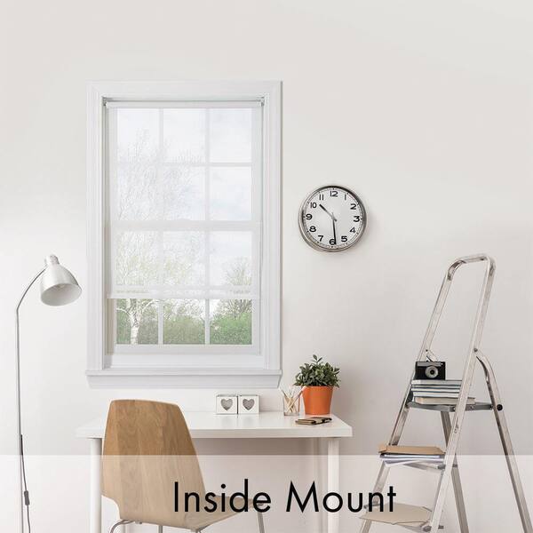 Bali Cut-to-Size White Cordless UV Blocking Fade Resistant Roller Shades 38 in. W x 72 in. L