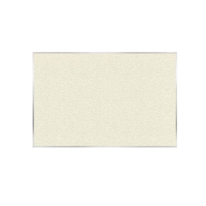 Vinyl 48 in. x 96 in. Bulletin Board with Aluminum Frame, Ivory, (1-Pack)
