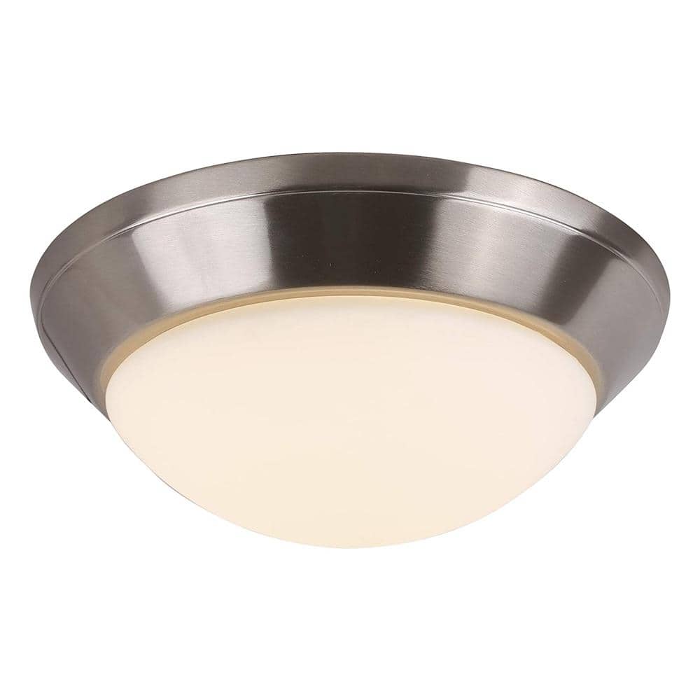 Dana 1 in. Brushed Nickel LED Flush Mount