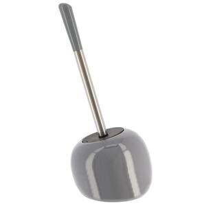 Bath Free Standing Toilet Bowl Brush and Holder PISE Grey