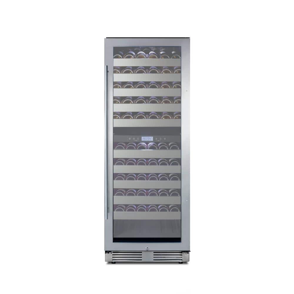 116-Bottle Stainless Steel Dual Zone Wine Cellar