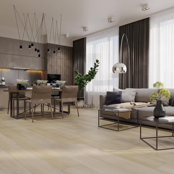 French Oak Lancaster 20 MIL 7.2 in. x 60 in. Click Lock Waterproof Luxury Vinyl Plank Flooring (23.9 sq. ft./case)