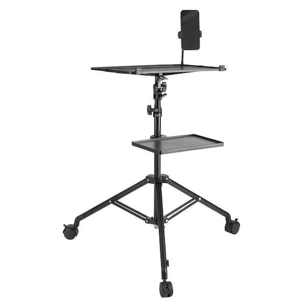 Projector Stand with Wheels, Projector Tripod Stand, Laptop Stand Tripod Adjustable Height from 31.3 to 67.3 in.