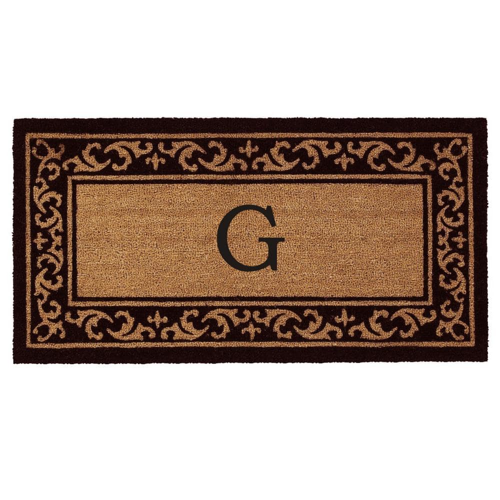 Kendall Monogram Door Mat 24 in. x 48 in. (Letter G)