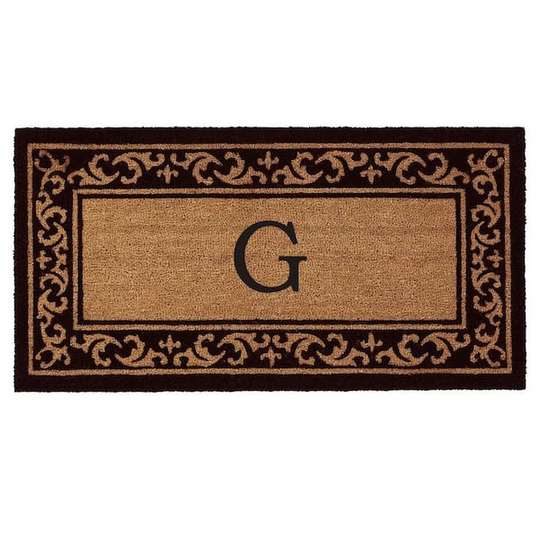 Kendall Monogram Door Mat 24 in. x 48 in. (Letter G)