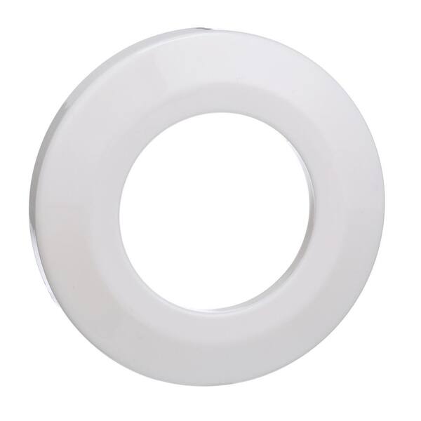 Everbilt 11/2 in. Iron Tube Size Flange Escutcheon Plate in White