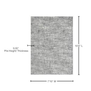 Austin Eli Grey 7 ft. 10 in. x 10 ft. 6 in. Area Rug