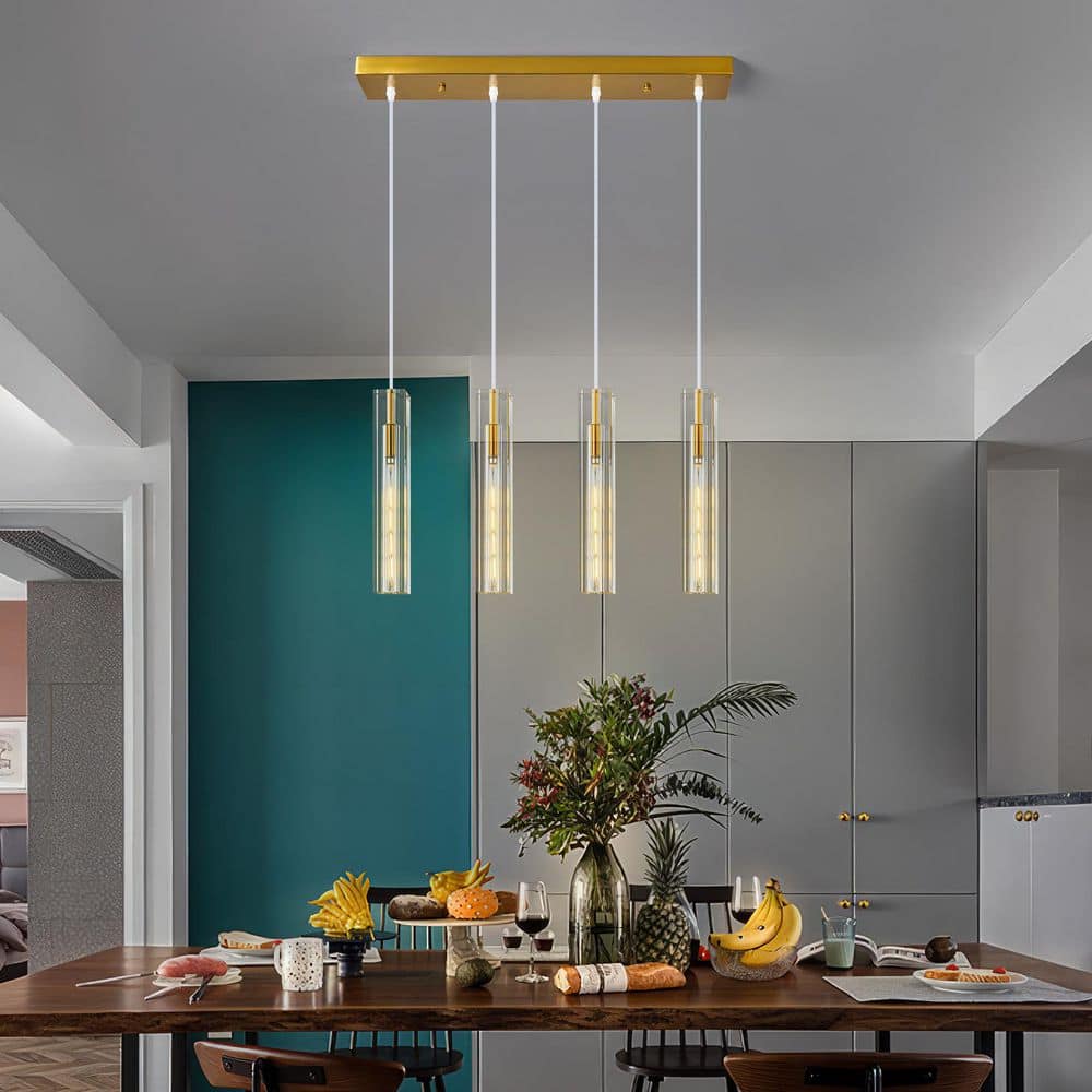 Home Light 40-Watt 4 Lights Modern Pendant Light with Crytal Shade, No Bulbs Included, 1-Pack price history on PriceWatchPro