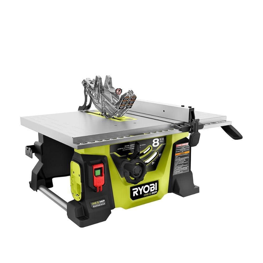 Ryobi ONE+ HP 18V Brushless Cordless 8-1/4 in. Compact Portable Jobsite Table Saw (Tool Only)