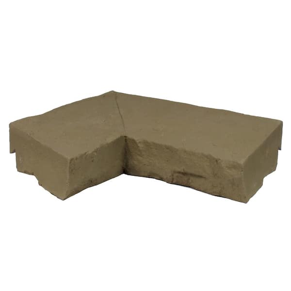 NextStone Sandstone Brown 9.75 in. x 7.5 in. Faux Stone Ledger Inside Corner (2-Pack)