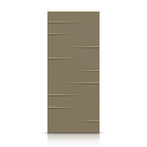 24 in. x 84 in. Hollow Core Olive Green Stained Composite MDF Interior Door Slab