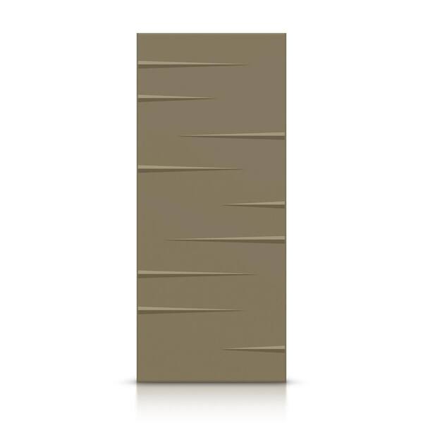 CALHOME 24 in. x 84 in. Hollow Core Olive Green Painted Composite MDF Interior Door Slab