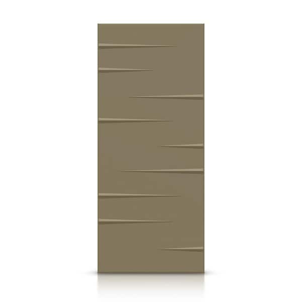 CALHOME 30 in. x 84 in. Hollow Core Olive Green Painted Composite MDF Interior Door Slab