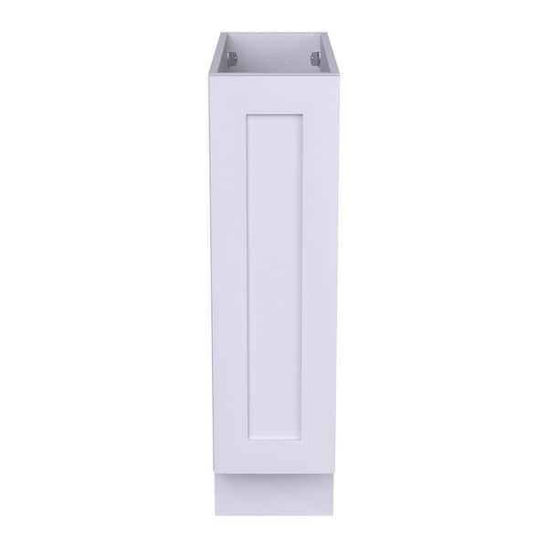 9 in. W x 24 in. D x 34.5 in. H in Ready to Assemble Plywood Pull Out Pantry Drawer Base Kitchen Cabinet in White