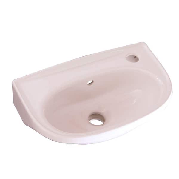 Tina Wall-Mounted Bathroom Sink in White