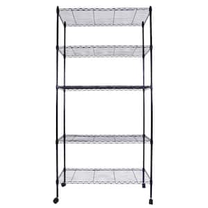 Trinity 5-tier NSF EcoStorage Shelving Rack With Wheels 48 by 24 by 72-inch CH for sale online 