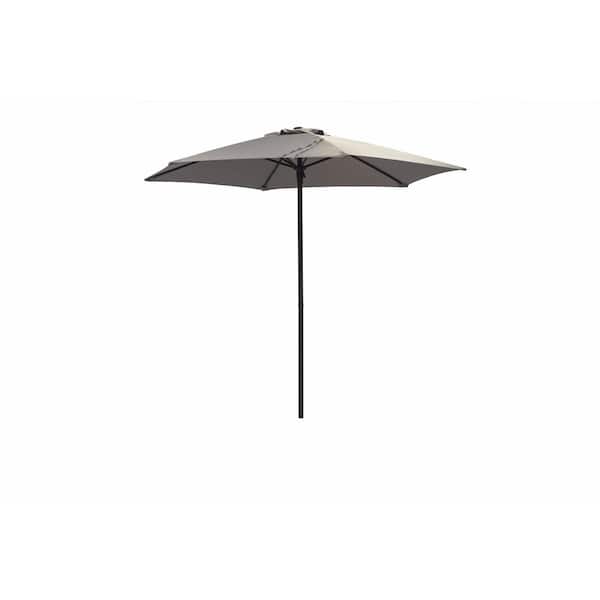 Unbranded 7.5 ft. Aluminum Market Umbrella in Gray