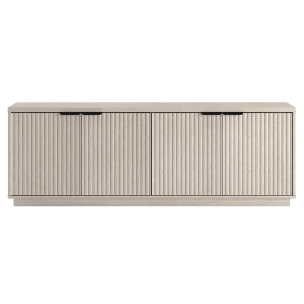 Mansfield 70 in. Alder White TV Stand Fits TV's up to 78 in.