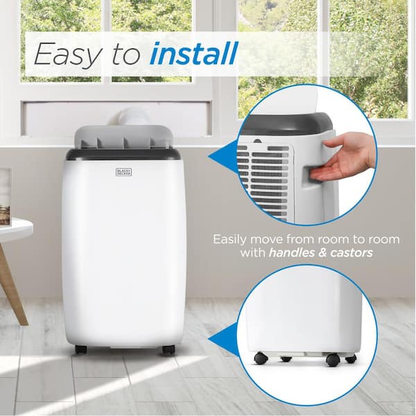 BPP 10000 BTU Cooling Rating (DOE) Portable Air Conditioner Cools 700 sq. ft. with Heater in White