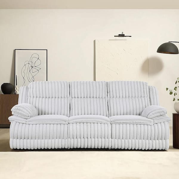 Lazzara Dyersburg 95 in. W Pillow Top Arm Corduroy Rectangle