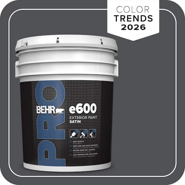 5 gal. #PPU18-01 Cracked Pepper Satin Exterior Paint