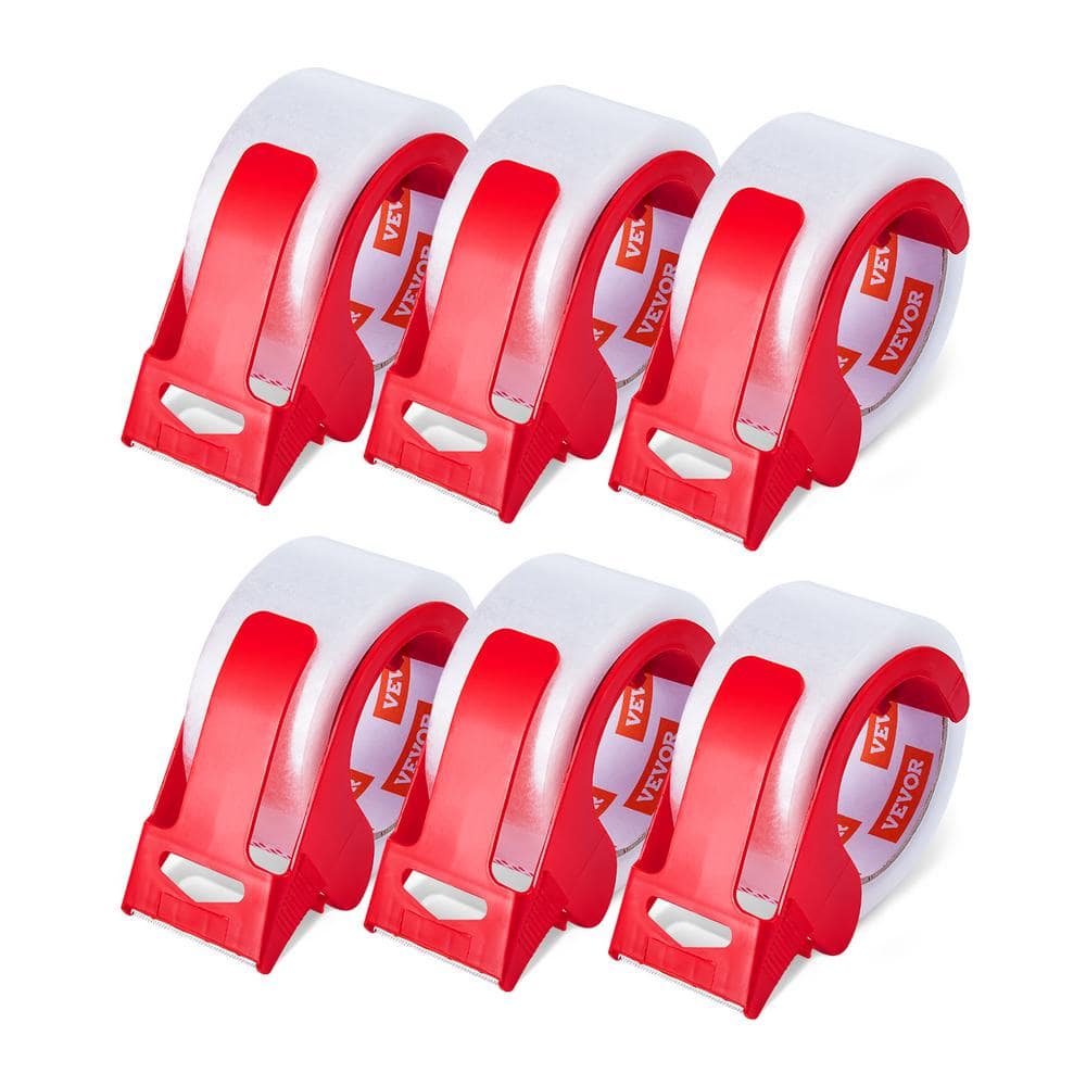 Clear Packing Tape, 3 in. Core, 6-Rolls 1.88 in. x 65 Yards Packing Tape Kit with Dispenser, 2.7 Mil Packaging Tape price history on PriceWatchPro