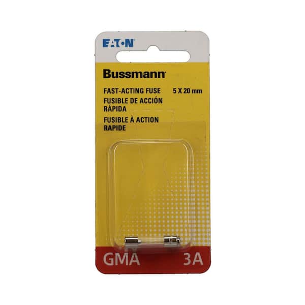 GMA Series 3 Amp Silver Electronic Fuses (2-Pack)