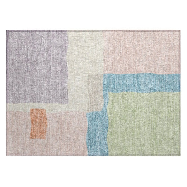 Chantille Machine Washable Indoor/Outdoor Abstract ACN2400 Pink 2 ft. x 3 ft. Accent Rug