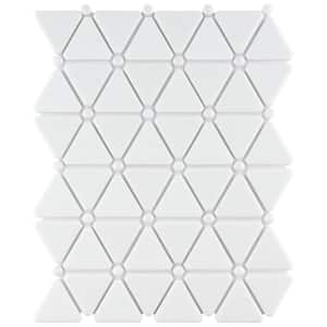 Expressions Treux White 10-1/8 in. x 12-7/8 in. Glass Mosaic Tile (0.93 sq. ft./Each)