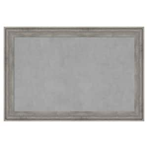 Regis Barnwood Grey 37 in. x 25 in Framed Magnetic Board