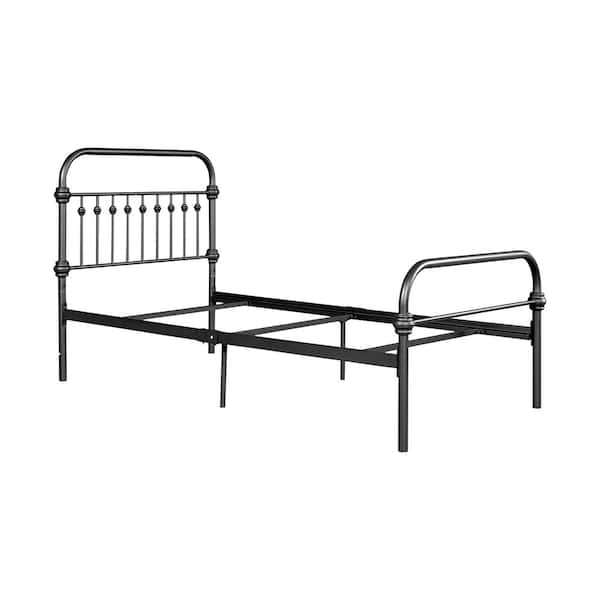 Furniturer Black Twin Bed Frame, Metal Platform Bed Frame Twin