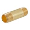 Everbilt 1 in. x 2 in. MIP Red Brass Nipple Fitting 802579 - The