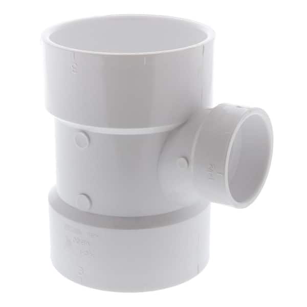 3 in. x 3 in. x 1-1/2 in. PVC DWV All Hub Sanitary Reducing Tee