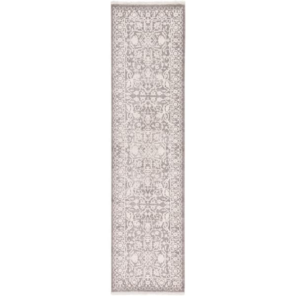 Unique Loom New Classical Olympia Gray 2' 7 x 10' 0 Runner Rug