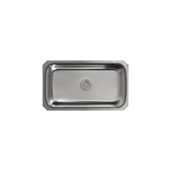 KOHLER Undertone Undermount Stainless Steel 32 in. Single