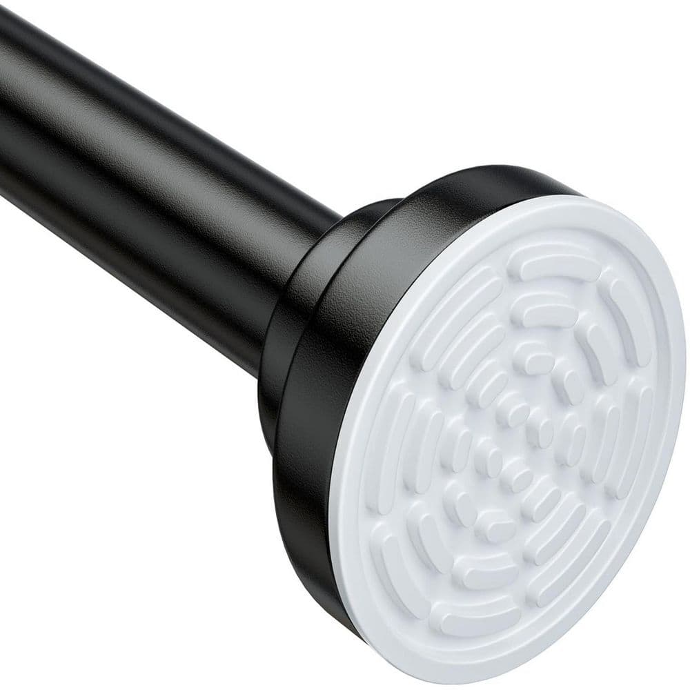 26 in. to 76 in. Stainless Steel Adjustable Tension Shower Curtain Rod in Black, No Drill, Non Slip, Rustproof price history on PriceWatchPro