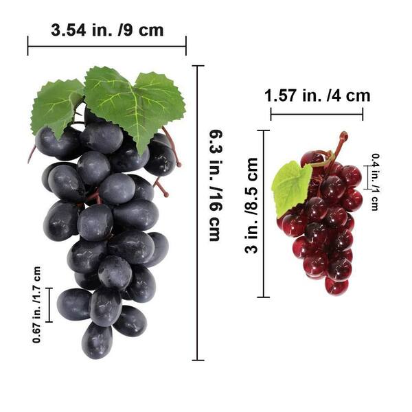 10 Pack 6.3 in. Multicolor Artificial Grape Vine Decorative