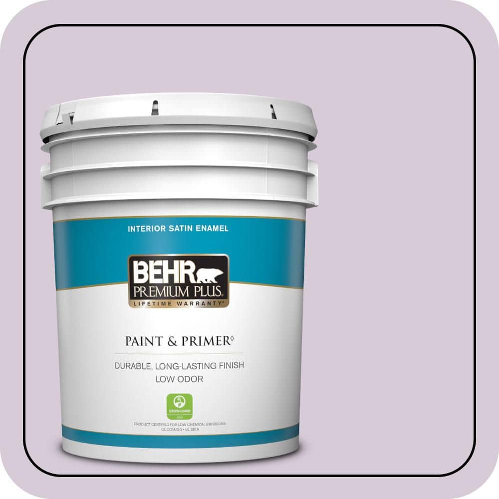 5 gal. #670C-3 Purple Cream Satin Enamel Low Odor Interior Paint & Primer price history on PriceWatchPro