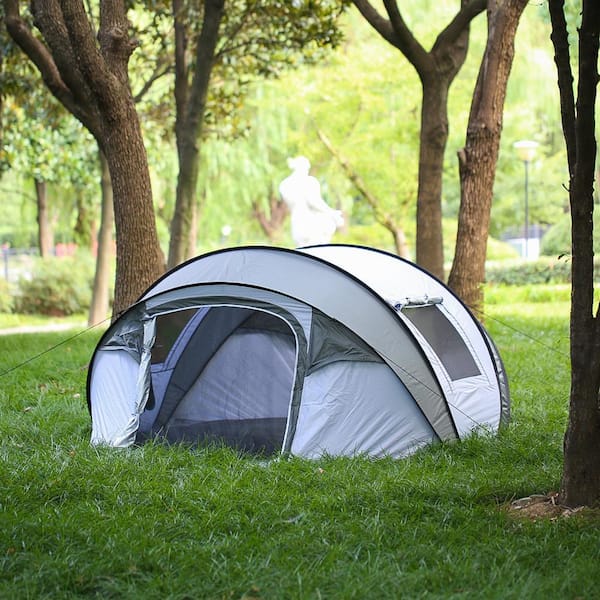 EchoSmile Echo Smile 8-Person Grey Pop Up Boat Tent TER-LTT320WGR